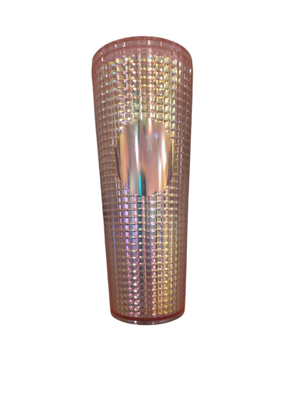 Iridescent Pink Studded Tumbler Unbranded